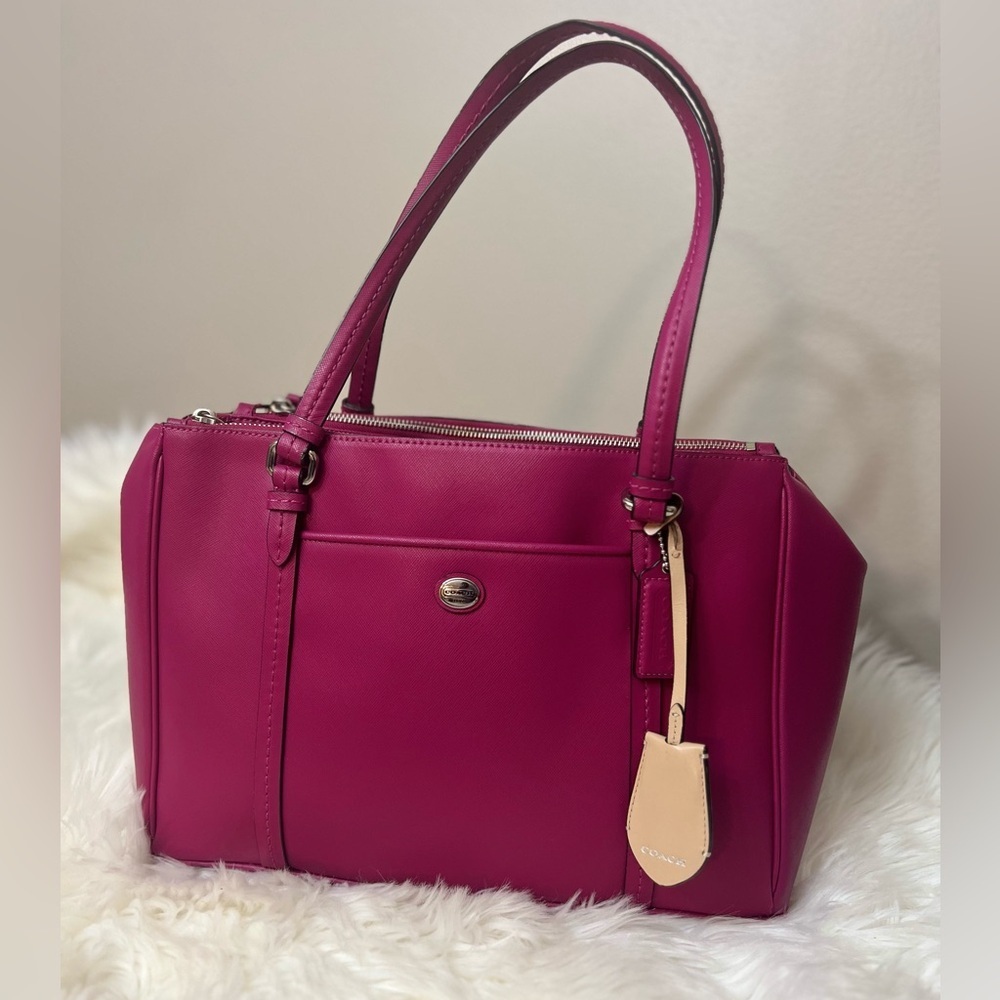 Coach Fuchsia Shoulder Bag - Picture 1 of 11